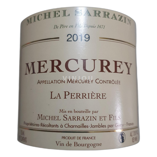 Bourgogne Mercurey Michel Sarrazin et Fils La Perrière 2019