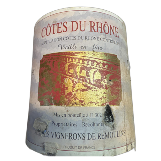 Rhônevallei Côtes-du-rhône Vigneron Remoulin 1998