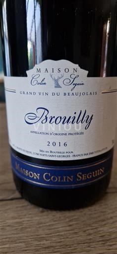 Beaujolais Brouilly Maison Colin Seguin 2016