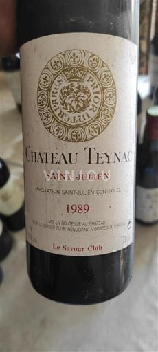Bordeaux Saint-Julien Château Teynac 1989