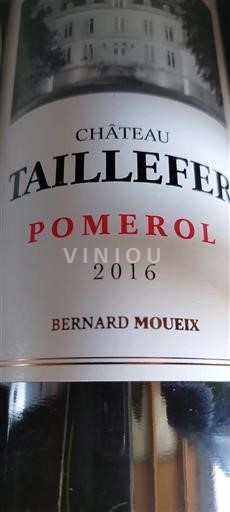 Bordeaux Pomerol Château Taillefer 2016