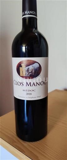 Bordeaux Médoc Clos Manou 2018