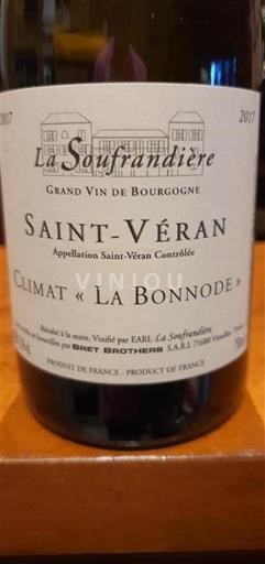Burgund Saint-Véran La Soufrandière Climat La Bonnode 2017