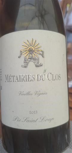 Languedoc Pic-Saint-Loup Métairies du Clos Vieilles Vignes 2013