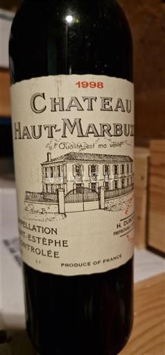 Bordeaux Saint-Estèphe Château Haut-Marbuzet 1998