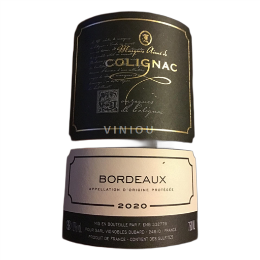 Burdeos Bordeaux Marquis de Colignac 2020