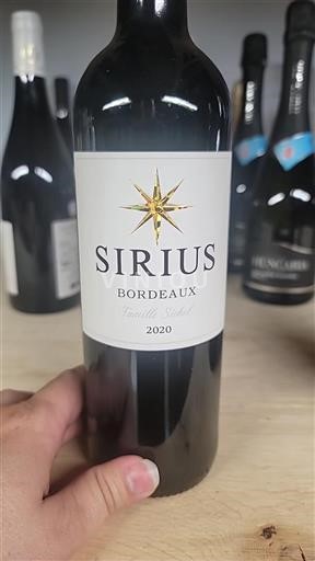 Burdeos Bordeaux Famille Sichel Sirius 2020