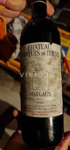 Bordeaux Margaux Château Marquis de Terme 1994