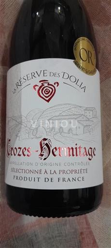 Rhônen laakso Crozes-Hermitage La Réserve des Dolia Ei vuosikertaa