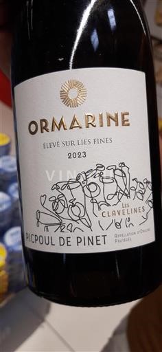 Languedoc Picpoul-de-pinet Ormarine Les Clavelines 2023