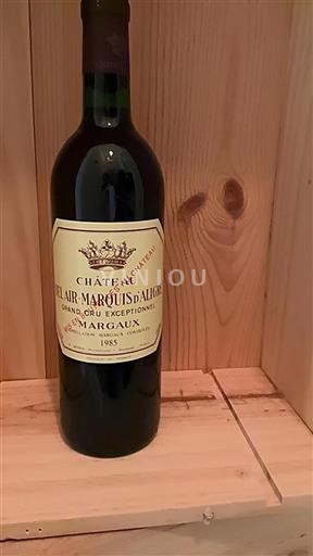 Bordeaux Margaux Château Bel Air Marquis d'Aligre 1985