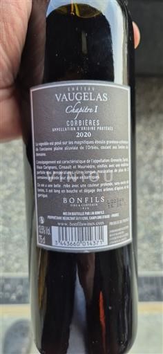 Languedoc Corbières Château Vaugelas Chapitre I 2020