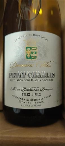 Borgogna Petit-chablis Domaine Félix 2023