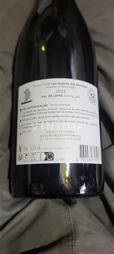 Valle del Loira Pouilly-fumé Les Arpents des Mariniers 2023