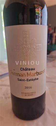 Bordeaux Saint-Estèphe Château German Marbuzet 2016