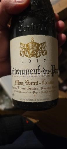 Rhône-dalen Châteauneuf-du-Pape Mas Saint-Louis 2017