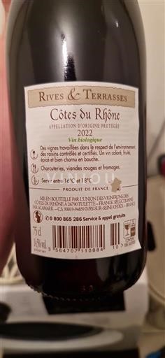 Rhônetal Côtes du Rhône Rives & Terrasses 2022