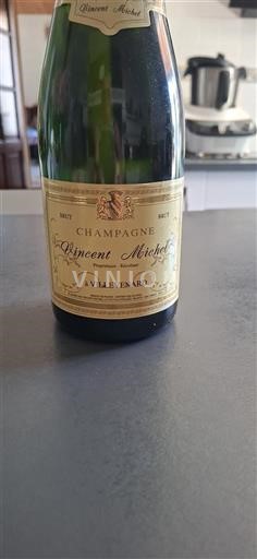Vin Effervescent Rouge brut Vincent Michel Non millésimé France Champagne