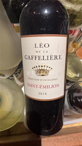 Bordeaux Saint-Émilion Léo de la Gaffelière Sélection d'Excellence 2016