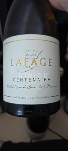 Languedoc et Roussillon Côtes catalanes Domaine Lafage Centenaire 2023