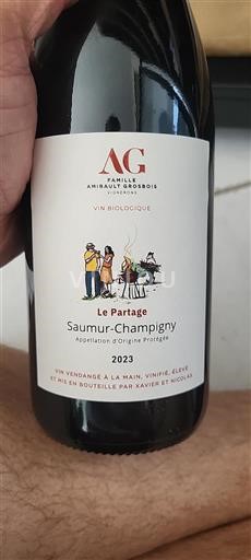 Loirevallei Saumur-champigny Famille Amirault Grosbois Le Partage 2023
