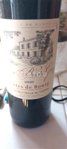 Bordeaux Côtes-de-bourg Château Bois des Graves 2020