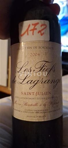 Bordeaux Saint-Julien Château Lagrange Les Fiefs de Lagrange 2004