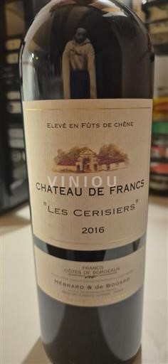 Bordeaux Côtes-de-Bordeaux Château de Francs Les Cerisiers 2016