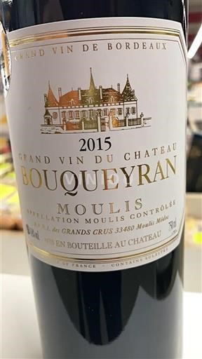 Bordeaux Ikke specificeret Bouqueyran 2015