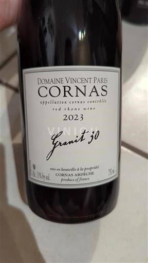 Valle del Rodano Cornas Domaine Vincent Paris Granit 30 2023