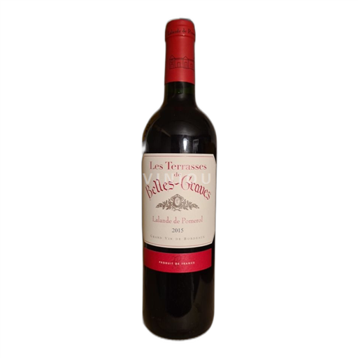 Bordéus Lalande-de-Pomerol Les Terrasses de Belles-Graves 2015