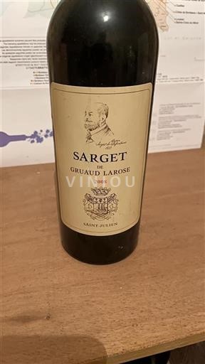 Bordeaux Saint-Julien Gruaud Larose Sarget 2008