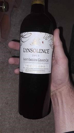 Bordeaux Saint-Émilion Grand Cru Lynsolence 2013