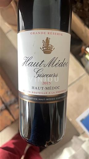 Bordéus Haut-Médoc Giscours Grande Réserve 2015