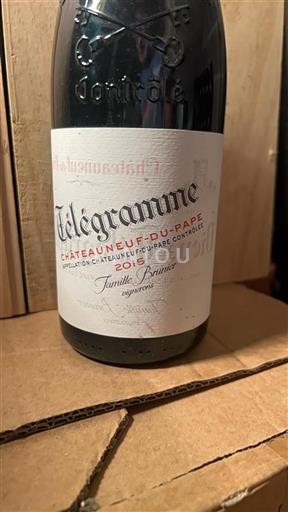 Rhône-dalen Châteauneuf-du-Pape Famille Brunier Télégramme 2015