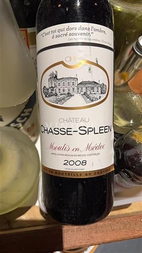 Bordeaux Moulis-en-Médoc Château Chasse Spleen 2008