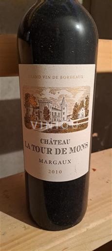 Bordeaux Margaux Château La Tour de Mons 2010