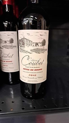 Bordeaux Côtes-de-bourg Château COUBET 2018