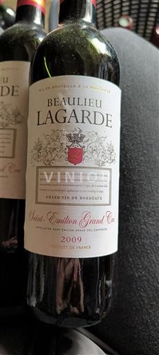 Bordeaux Saint-Émilion Grand Cru Beaulieu Lagarde 2009