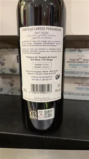 Bordeaux Haut-Médoc Château Larose Perganson 2010