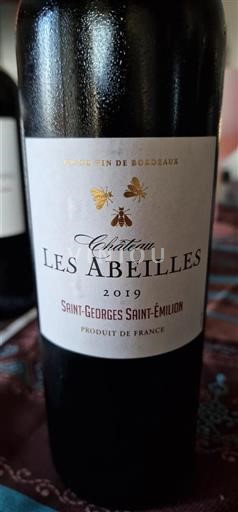 Bordéus Saint-Georges-Saint-Émilion Chateau les abeilles 2019