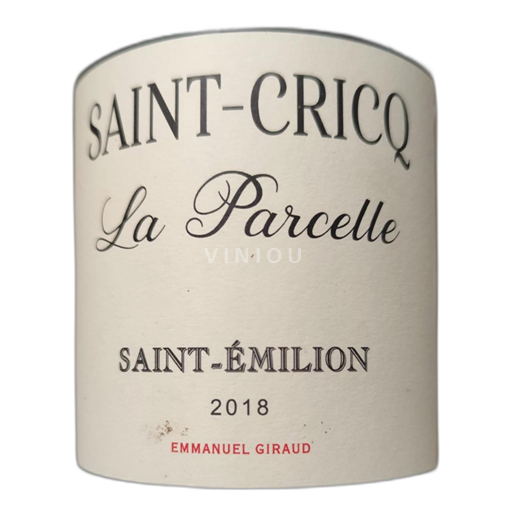 Bordeaux Saint-Émilion Saint-Cricq La Parcelle 2018