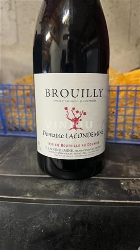Beaujolais Brouilly Domaine Lacondemine Icke årgångsbetecknad