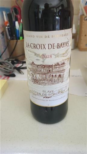 Bordeaux Blaye-Côtes-de-Bordeaux La Croix de Bayas 2018