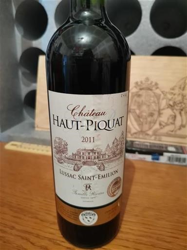 Bordeaux Lussac-saint-émilion Château Haut Piquat 2011