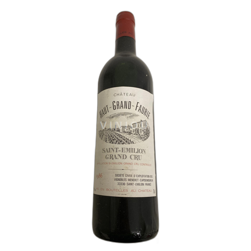 Burdeos Saint-Émilion Gran Cru Haut-Grand-Faurie 1986