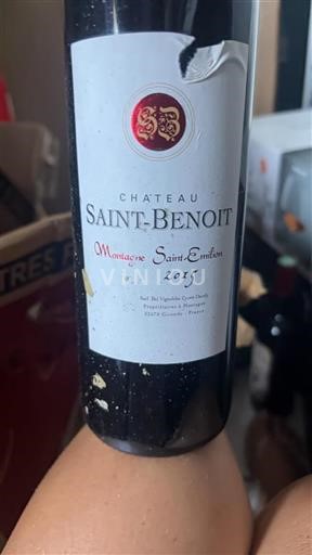 Bordeaux Montagne Saint-Émilion Chateau Saint-Benoit 2015