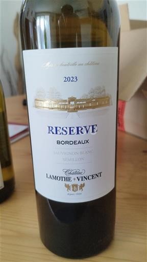 Bordeaux Château Lamothe-Vincent Réserve 2023