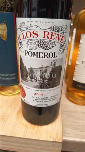 Bordeaux Pomerol Clos René 2018