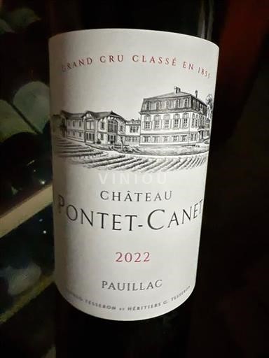 Bordeaux Pauillac Château Pontet-Canet 2022